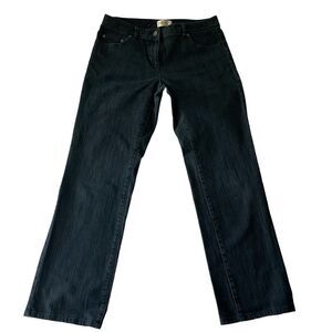 Talbots Women's Straight Leg Dark Wash Denim Stretch Mid Rise SZ/6